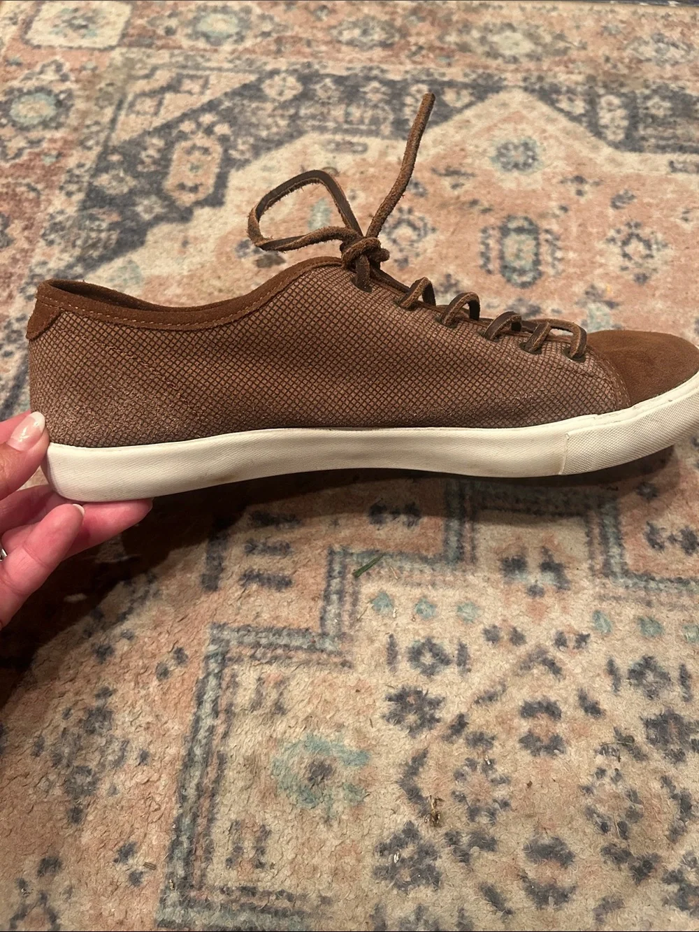 Frye Brown Men's Canvas Low-Top Sneakers